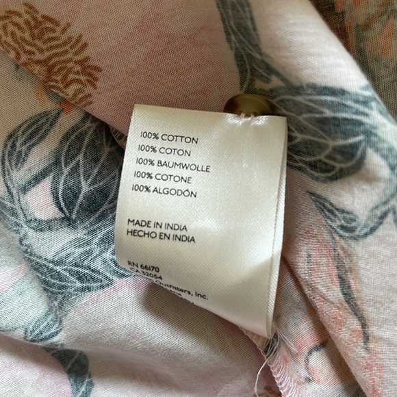 Cecilia Patterson for Anthropologie floral print off-the-shoulder blouse - Picture 9 of 10